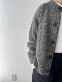 prit 1/2.5 アルパカコットン3G天竺編み クルーネックカーディガン