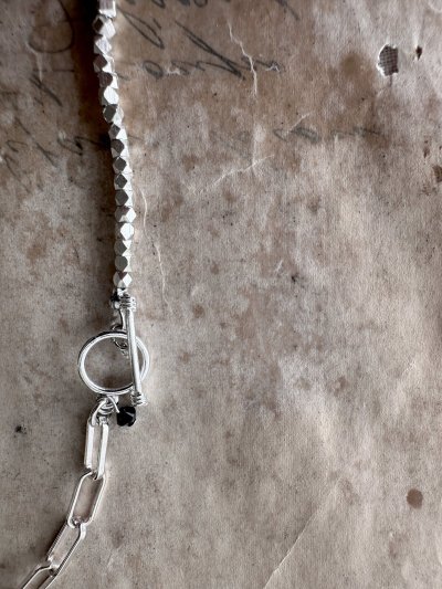 画像6: Luminaes_accessory メタルビーズ＆チェーンのロングネックレス 【アレルギー対応】