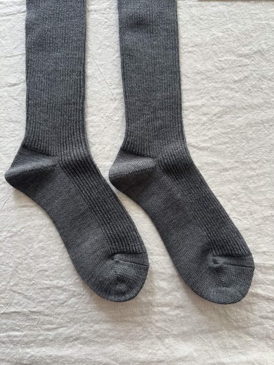 画像6: en lille ゆりかご ウールミドル丈ソックス  (23~25cm) 