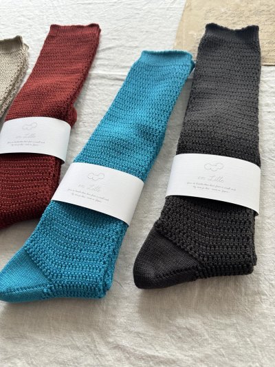 画像7: en Lille ぶどう ハイソックス  (22~24cm) 