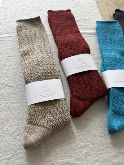 画像6: en Lille ぶどう ハイソックス  (22~24cm) 
