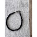 Luminaes_accessory 天然フロストオニキスのブレスレット(unisex)【アレルギー対応】