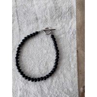 Luminaes_accessory 天然フロストオニキスのブレスレット(unisex)【アレルギー対応】