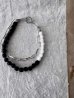 画像1: Luminaes_accessory マットビーズとチェーンのバイカラー二重ブレスレット 【アレルギー対応】 (1)