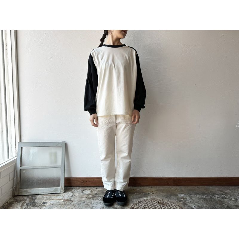 NATURALLAUNDRY コットンリネンカルゼ キャロットPT