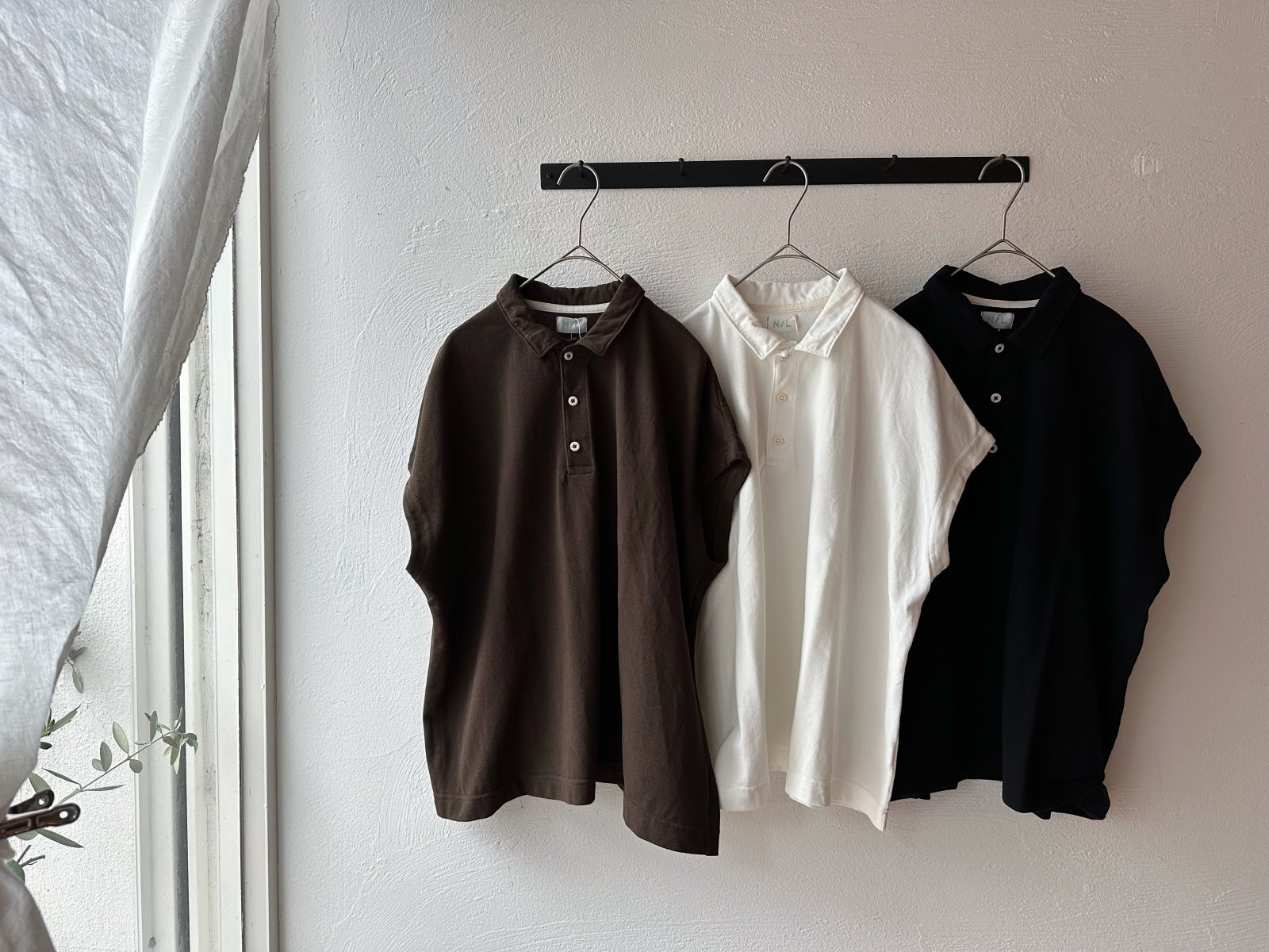 NATURAL LAUNDRY ドライカノコ ポロドルマンプルオーバー