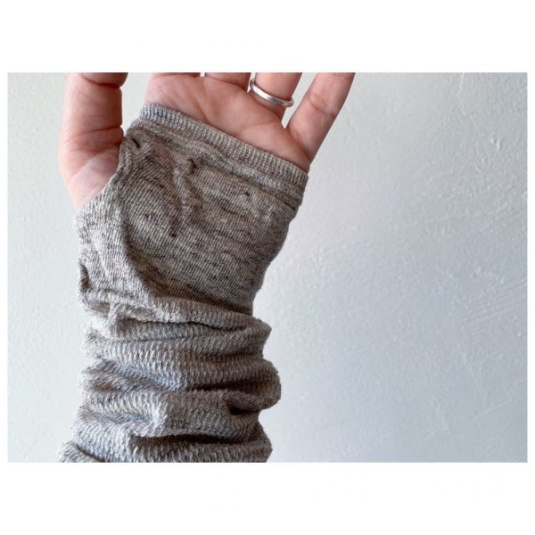 画像8: NISHIGUCHI KUTSUSHITA リネンアームカバー ショート【2双までクリックポスト可】 (8)