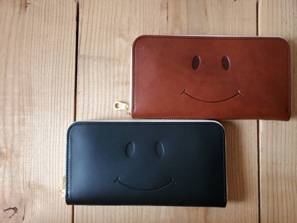 画像1: **sale30%off** TIDEWAY　NUME SMILE OR CRYING LONG  WALLET【展示品】 (1)