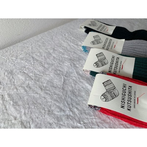 画像6: NISHIGUCHI KUTSUSHITA シルクコットン天竺ソックス S(23~25cm) 【2足までクリックポスト可】 (6)