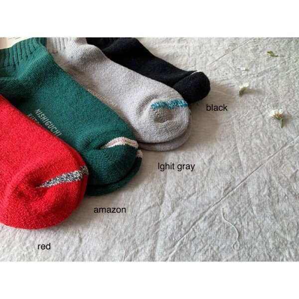 画像5: NISHIGUCHI KUTSUSHITA シルクコットン天竺ソックス S(23~25cm) 【2足までクリックポスト可】 (5)