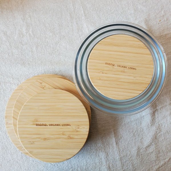 画像7: mana. 竹と耐熱ガラス容器 ラウンド (7)