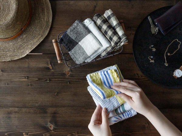 画像14: Lino e Lina リネンのハンカチ【3枚までクリックポスト可】 (14)