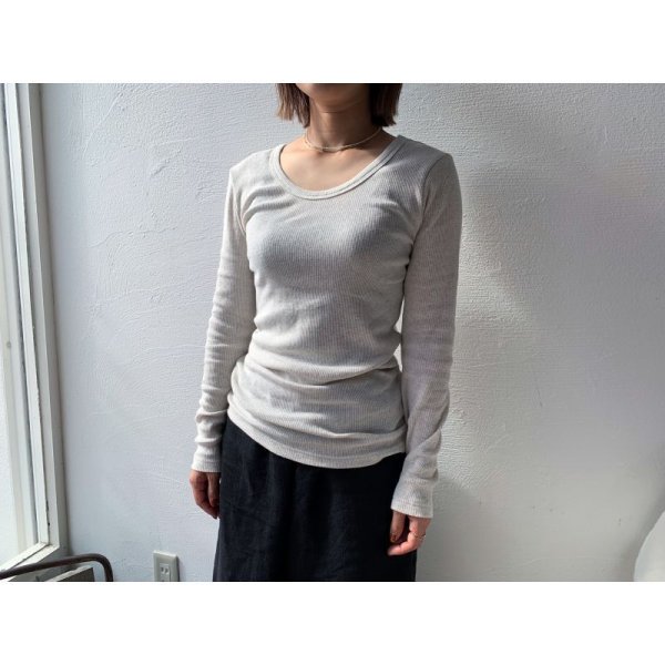 画像3: nouvelles du paradis コットンテレコ クルーネック【クリックポスト発送可】 (3)