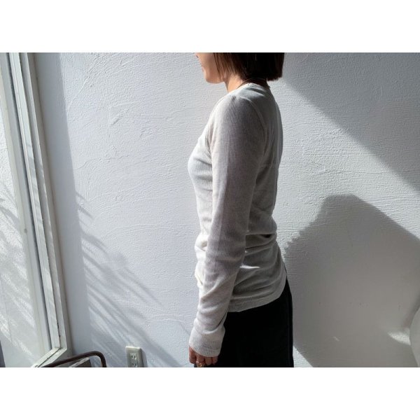 画像4: nouvelles du paradis コットンテレコ クルーネック【クリックポスト発送可】 (4)