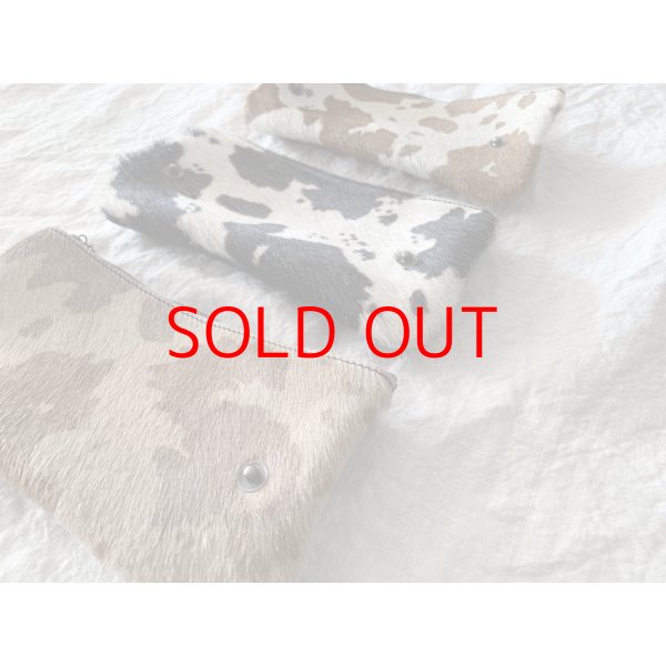 画像2: *予約* non-fragile 本革ハンバーガーポシェット用ハラコポーチ (クリックポスト可) (2)