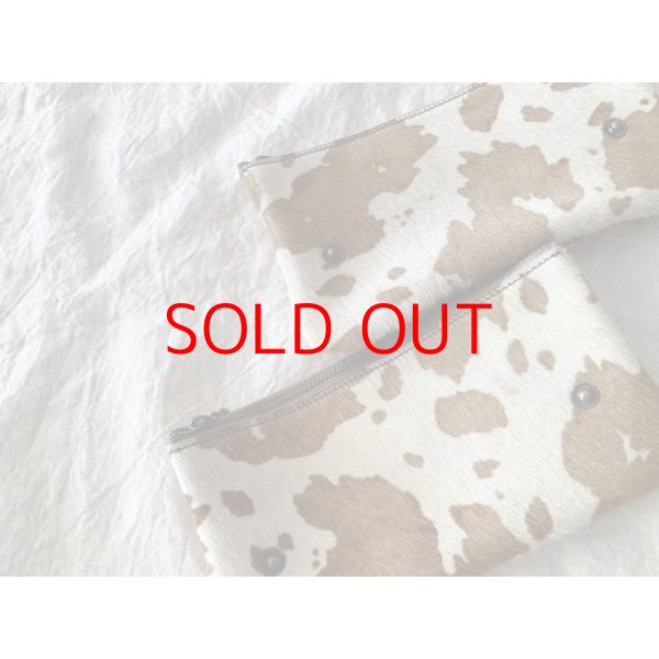 画像8: *予約* non-fragile 本革ハンバーガーポシェット用ハラコポーチ (クリックポスト可) (8)