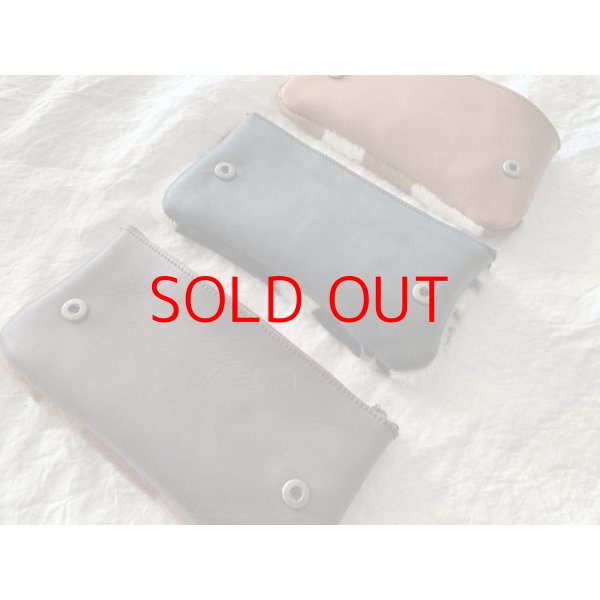 画像3: *予約* non-fragile 本革ハンバーガーポシェット用ハラコポーチ (クリックポスト可) (3)