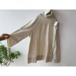 画像3: harmonie-Organic Cotton- フライス無地ゆったりタートル (3)