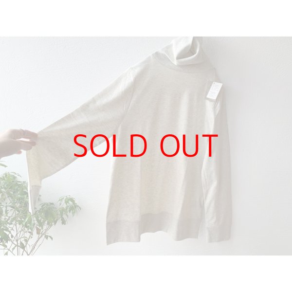 画像3: harmonie-Organic Cotton- フライス無地ゆったりタートル (3)