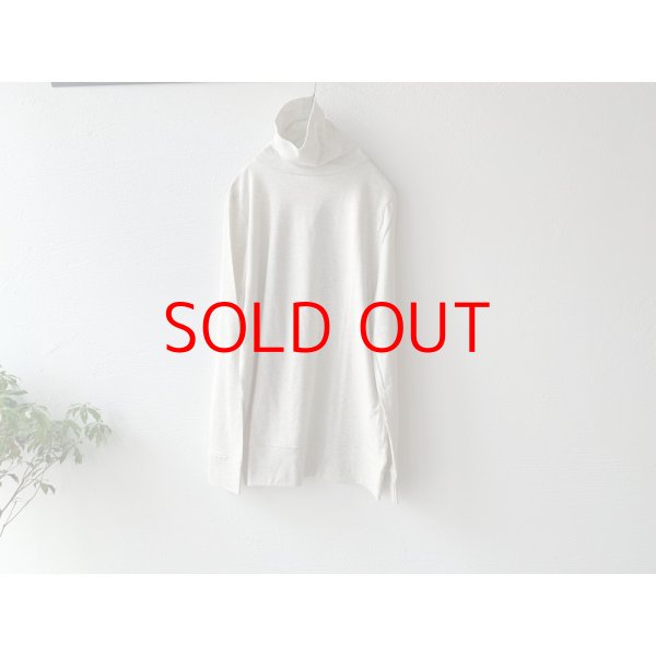 画像2: harmonie-Organic Cotton- フライス無地ゆったりタートル (2)