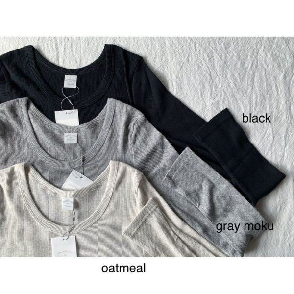 画像8: nouvelles du paradis コットンテレコ クルーネック【クリックポスト発送可】 (8)