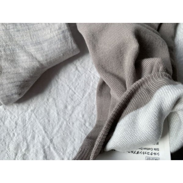 画像7: hakne シルクコットンダブルフェイスソックス 【1足までクリックポスト可】 (7)