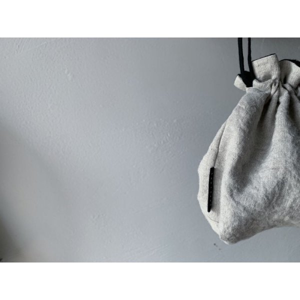 画像7: Luminaes 手染めリネン リバーシブル巾着 【クリックポスト発送可】 (7)