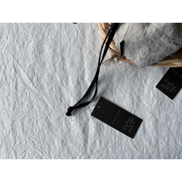 画像8: Luminaes 手染めリネン リバーシブル巾着 【クリックポスト発送可】 (8)