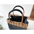 画像7: TIDEWAY ARAROG×LEATHER SQUARE TOTE (7)