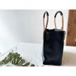 画像8: TIDEWAY ARAROG×LEATHER SQUARE TOTE (8)