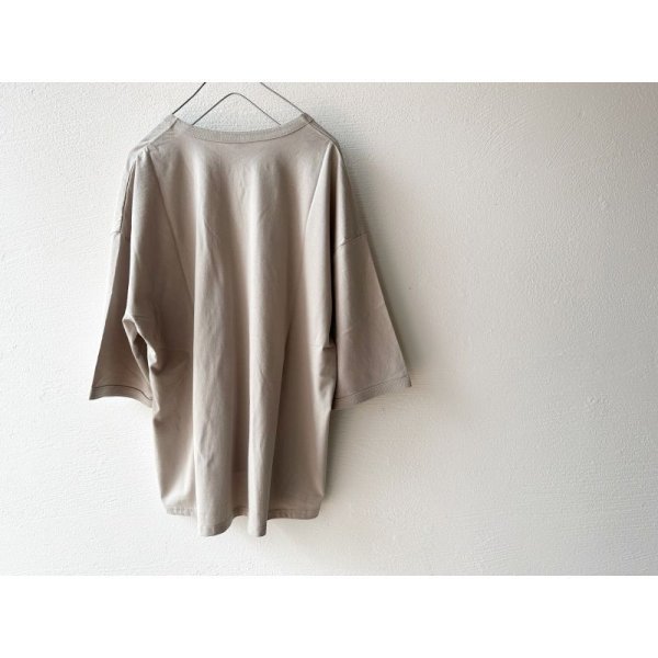画像10: harmonie-Organic Cotton- 天竺 6ステッチ ドロップショルダー ハーフスリーブT 【クリックポスト発送可】 (10)