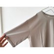 画像9: harmonie-Organic Cotton- 天竺 6ステッチ ドロップショルダー ハーフスリーブT 【クリックポスト発送可】 (9)