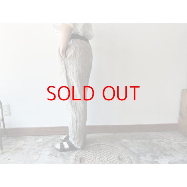 画像8: Luminaes リネン先染オーバーダイストライプ イージーパンツ (8)