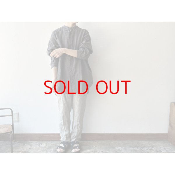 画像6: Luminaes リネン先染オーバーダイストライプ イージーパンツ (6)