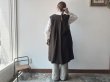 画像7: Luminaes heavy-linen frax dyed gilet (7)