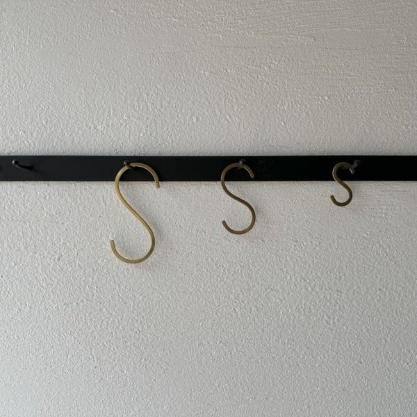 画像2: BRASS フラットSフック【クリックポスト可】 (2)