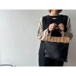 画像1: TIDEWAY ARAROG×LEATHER SQUARE TOTE (1)