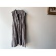 画像11: Luminaes heavy-linen frax dyed gilet (11)