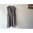 画像10: Luminaes heavy-linen frax dyed gilet (10)