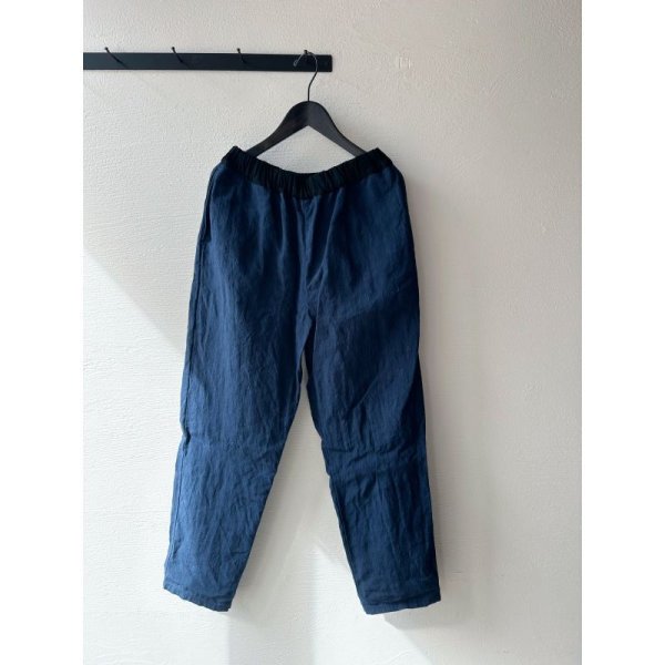 画像13: Luminaes リネン先染オーバーダイストライプ イージーパンツ (13)