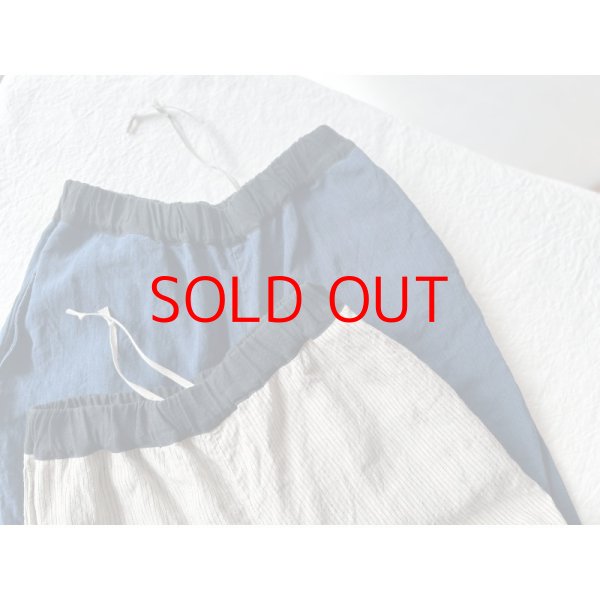 画像11: Luminaes リネン先染オーバーダイストライプ イージーパンツ (11)