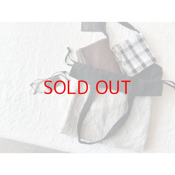 画像2: Luminaes D.D.W.Linen reversible draestring bag (2)