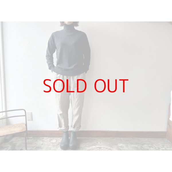 画像1: Luminaes リネン先染オーバーダイストライプ イージーパンツ (1)