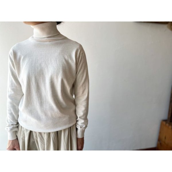 画像2: nouvelles du paradis ムーコットン タートルニット (2)