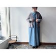 画像6: 【群青色】Luminaes　遠州灘リネン Vネックマキシワンピース【裾上げ対応】 (6)