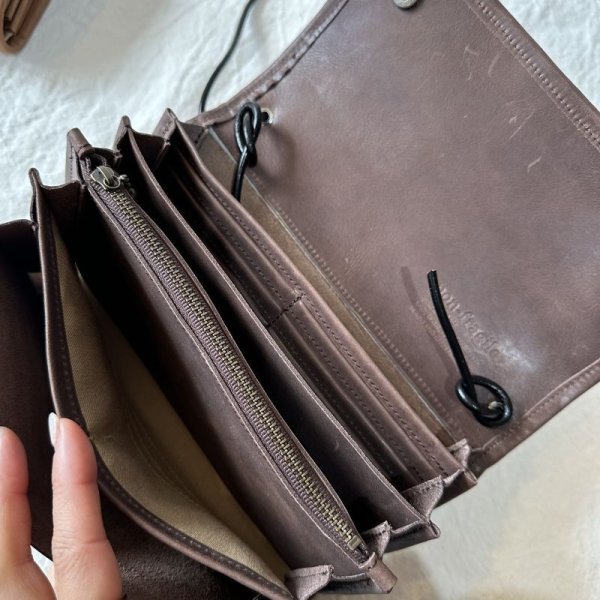 画像15: non-fragile 本革ハラコお財布ポシェット  (15)