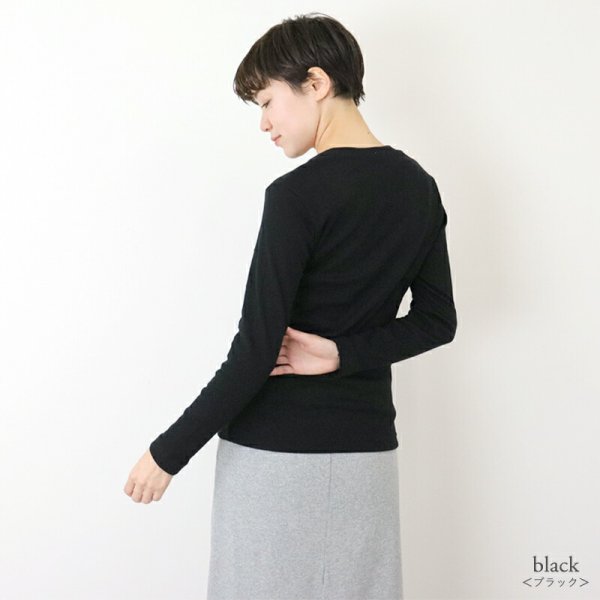 画像11: harmonie オーガニックコットン 二重ネックT【クリックポスト発送可(1枚)】 (11)