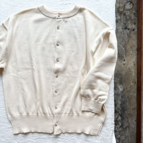 画像5: NARU 綿コーマ14G天竺 2wayニットカーディガン【レターパックプラス(600円)発送可能】 (5)