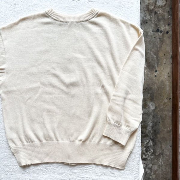 画像6: NARU 綿コーマ14G天竺 2wayニットカーディガン【レターパックプラス(600円)発送可能】 (6)