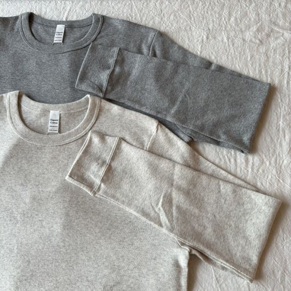 画像2: harmonie オーガニックコットン ゆったり ロングスリーブT【クリックポスト発送可(1枚)】 (2)